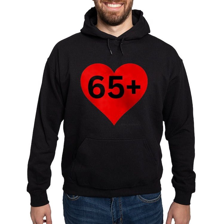 Cafepress black hod-die with our 65+ logo
